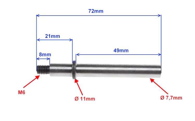 Prowadnica 3 wodzika zmiany biegów am6 keeway mbk