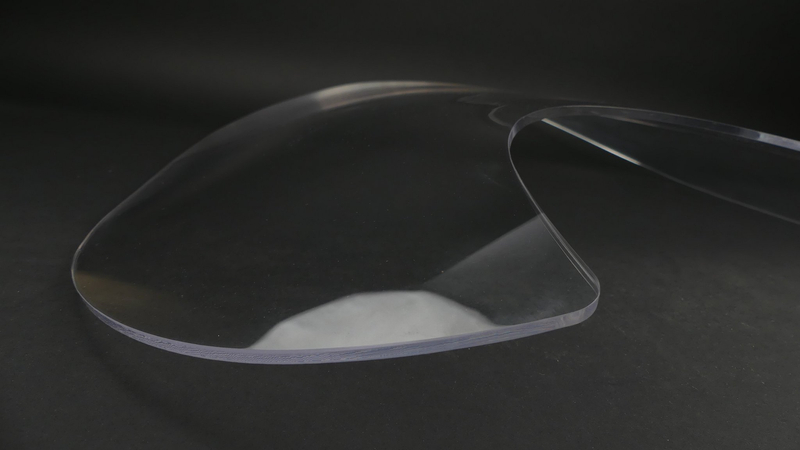 Szyba Motocyklowa Duża Chopper 650x570mm Gruba