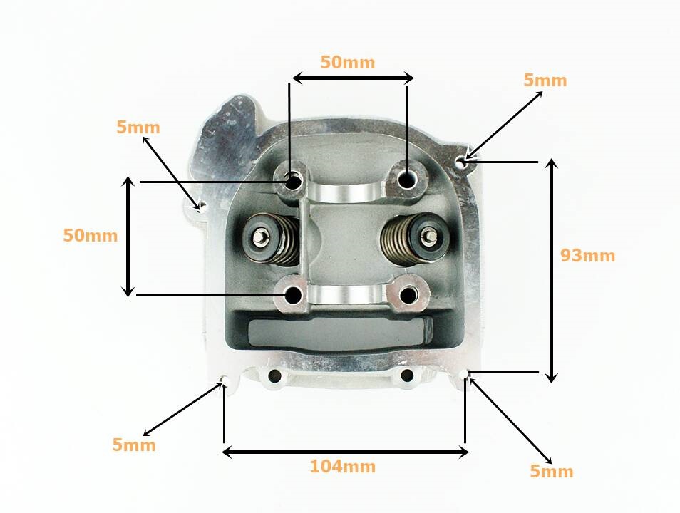 Głowica 4T GY6 80cc 47mm 139QMB duże zawory bez odpowietrzenia