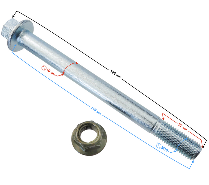 Oś śruba wahacza quad atv Bashan 200
