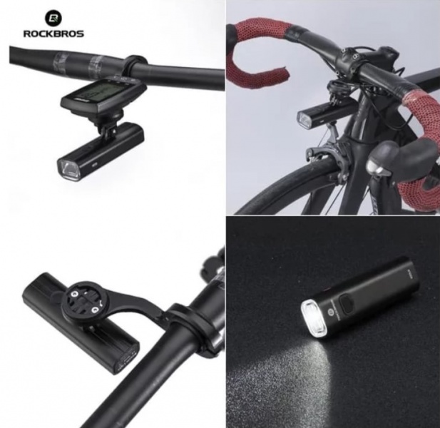 ROCKBROS Lampka rowerowa przednia 400LM 3 tryby