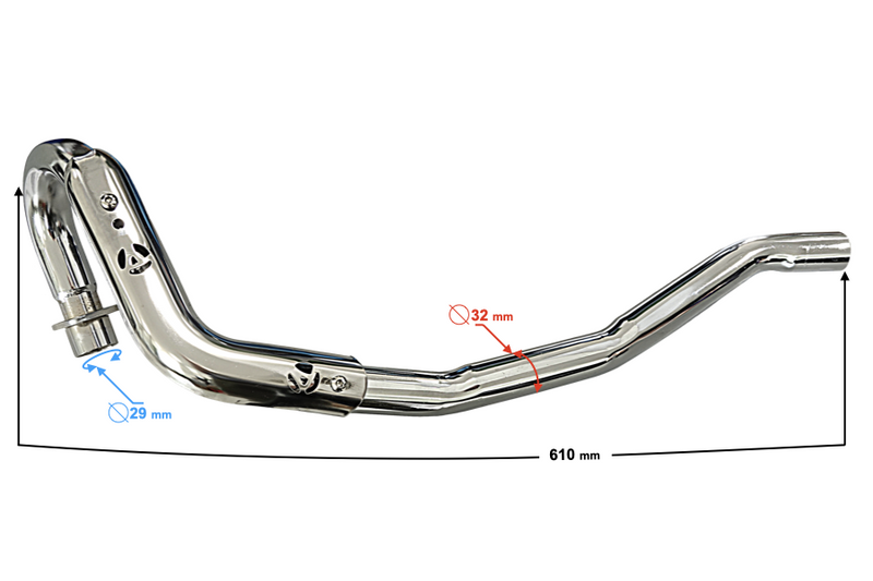 Kolektor kolanko tłumika wydechowe cross CRF70
