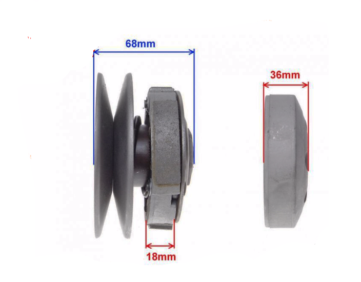 Sprzęgło dzwon szczęki 4t 107mm GY6 Quest Zipp Tgb