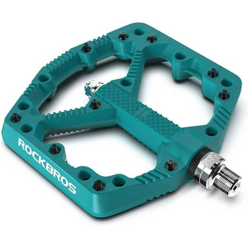 ROCKBROS pedały rowerowe nylonowe z pinami zielone 2021-12ABL