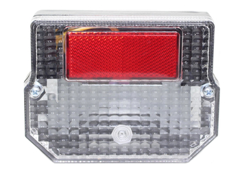 Lampa tył kwadrat biała światło stop pozycja podświetlenie tablicy Simson