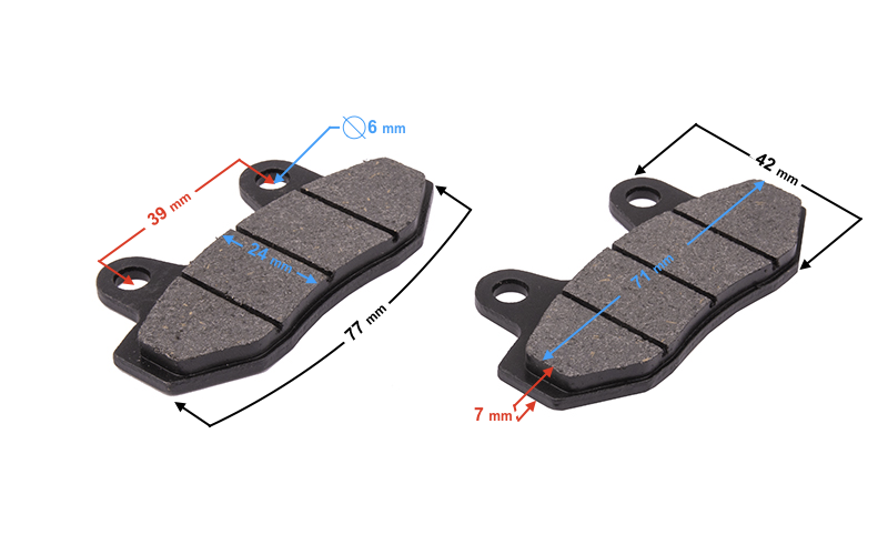 Klocki hamulcowe cross Honda CRF70 przód CRF50 tył