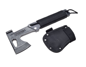 Siekiera z uchwytem ze stali nierdzewnej + abs 4w1