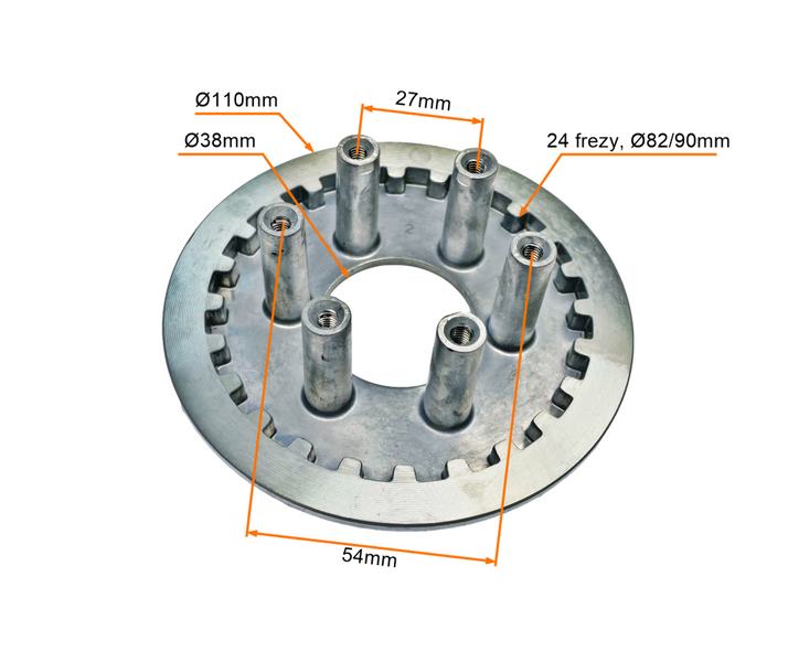 Kosz sprzęgła wewnętrzny piasta z tarczą quad atv CB250 ZS169 FMM 250 STXE