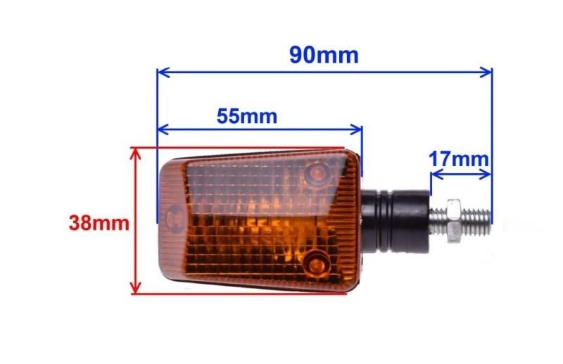 Kierunkowskazy kierunki trapez 12v 10w krótkie