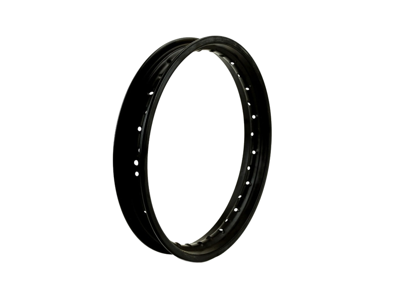 Obręcz felgi tylnej 1.85x16 czarna stalowa dirtbike Kayo K2L