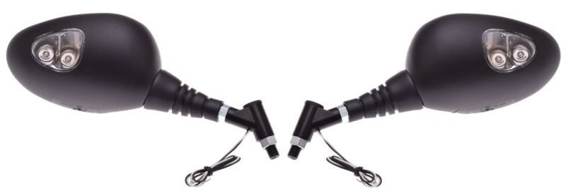 Lusterka motocyklowe uniwersalne led wspornik m10  