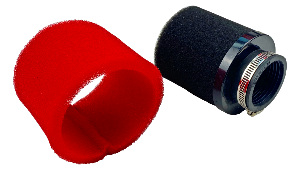 Filtr powietrza gąbkowy czerwony 38mm