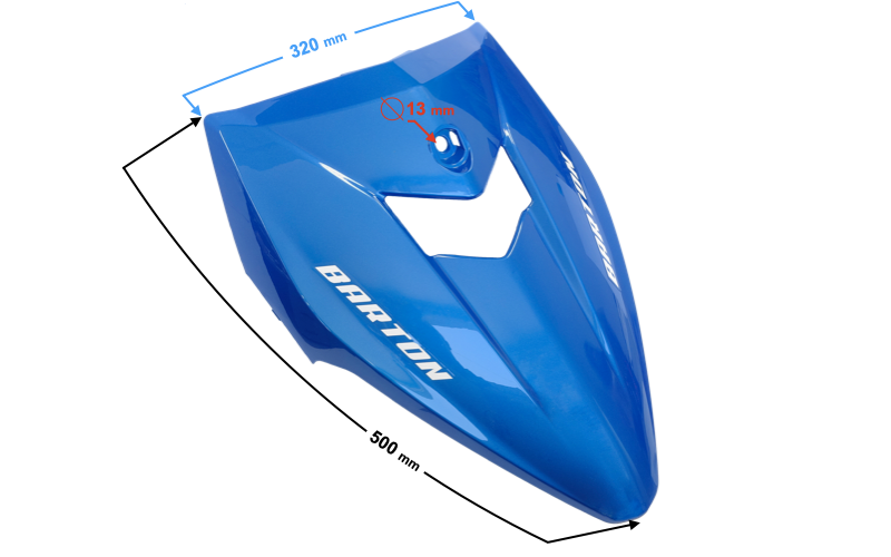 Obudowa owiewka przednia niebieska Barton Scalpel