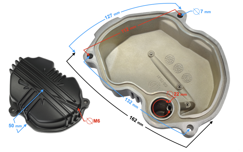 Pokrywa głowicy Barton Cafe Racer