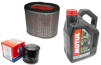 Filtr oleju powietrza olej HF204 Motul 5100 10w40 Honda NT 700 06-16r