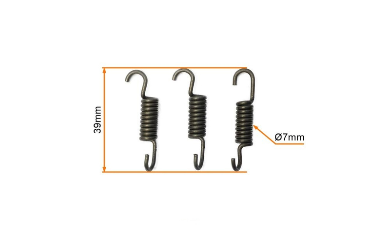 Sprężyny szczęk sprzęgła sprężynki komplet 3 sztuki Pocket Bike