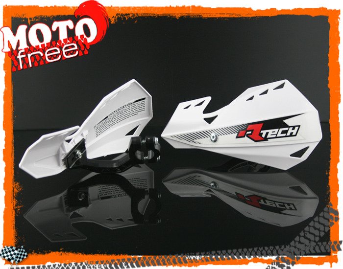 Racetech dual osłona osłony rąk handbary białe