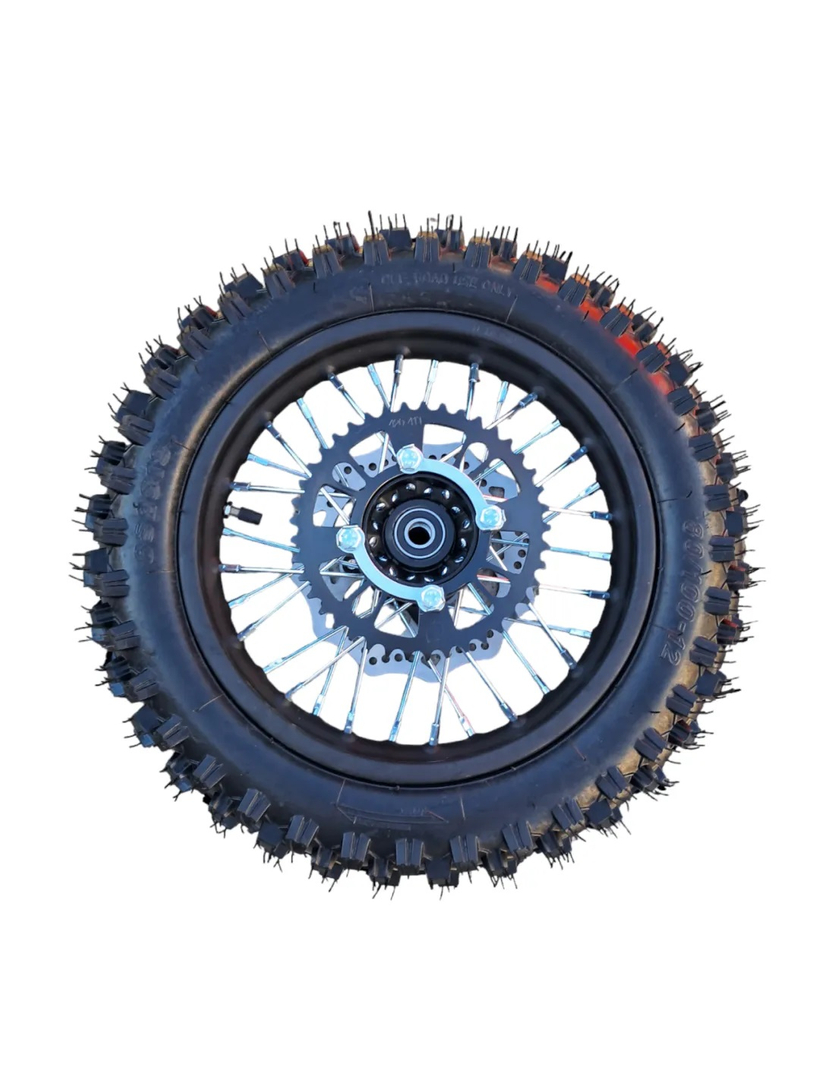 Koła 14/12 cali przód tył komplet pitbike MRF 120 140 RC Kayo TD125 TSD110