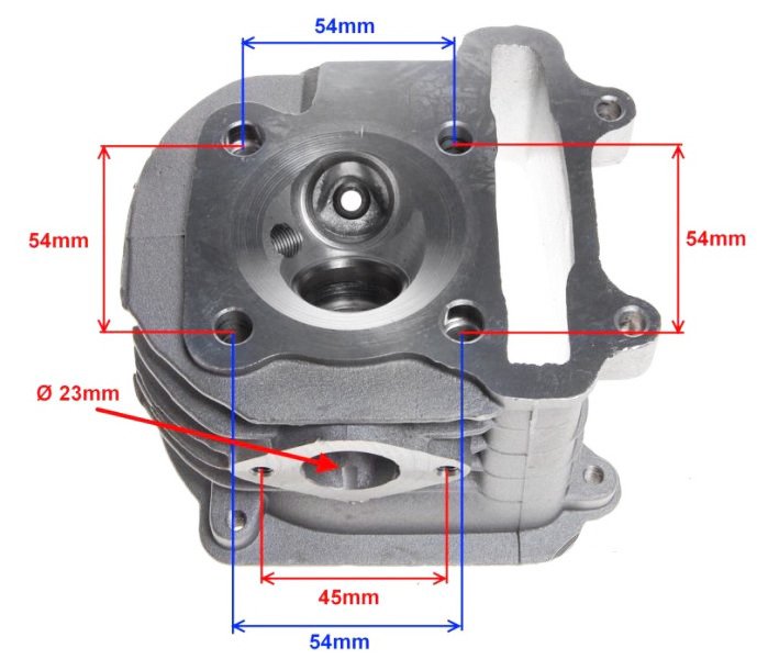 Głowica z zaworami wałek kpl atv skuter 150cm3 