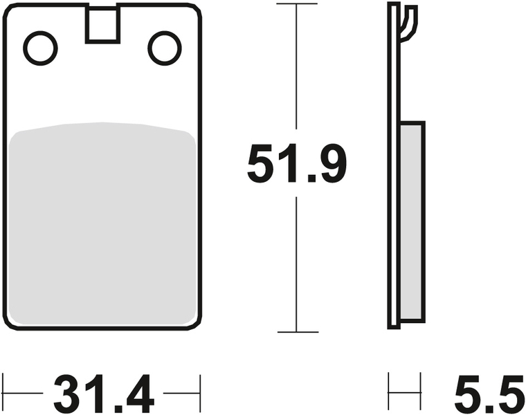 TRW klocki hamulcowe KH99 DERBI SENDA 50 99-02