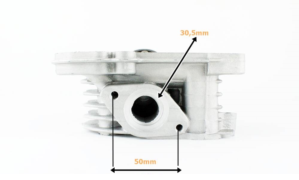 Głowica 4T GY6 80cc 47mm 139QMB duże zawory bez odpowietrzenia