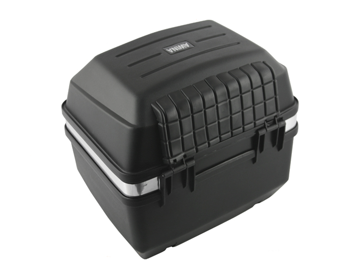 Kufer centralny na motocykl skuter motorower 24l z oparciem kluczyki płyta