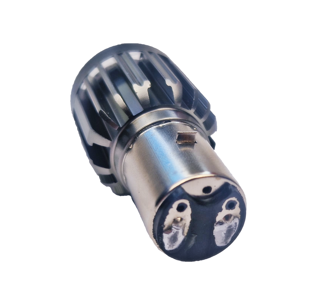 Żarówka Led do reflektorów BA20D 35/35W S2 DC 12V - 24V soczewka sferyczna