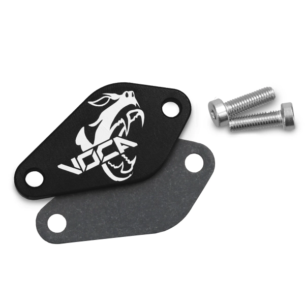 Zaślepka dozownika oleju czarna Voca Minarelli AM6 Derbi D50B0 EBS050