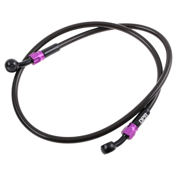 Przewód hamulcowy w oplocie czarno fioletowy 90cm DPR Performance