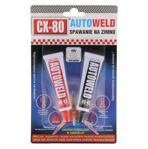Klej CX80 AutoWeld spawanie na zimno 2 x 27g