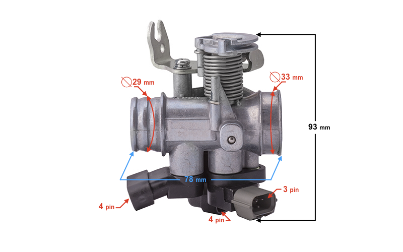 Przepustnica do motoroweru Barton FR 2