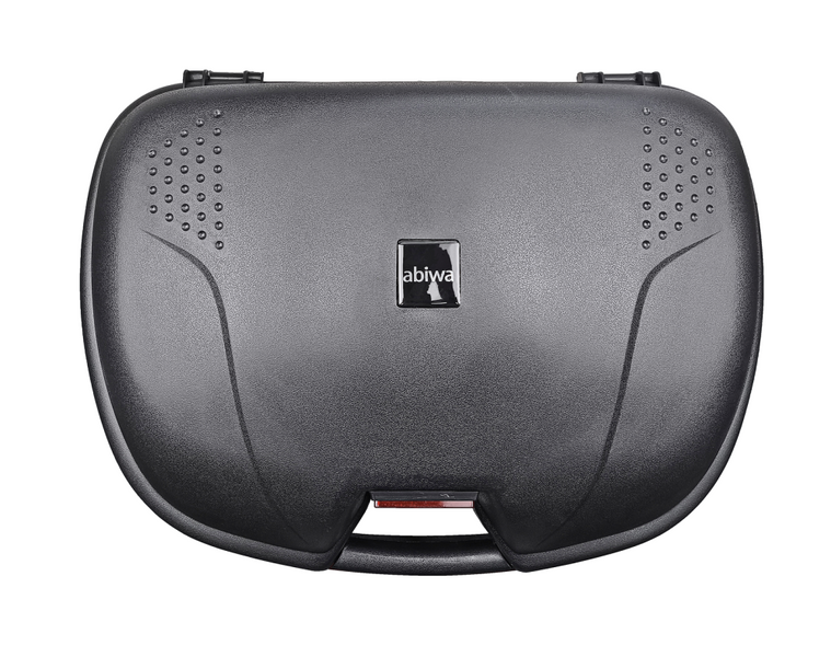 Kufer centralny bagażnikowy z odblaskiem na 2 kaski odpinany 55,5x43x27