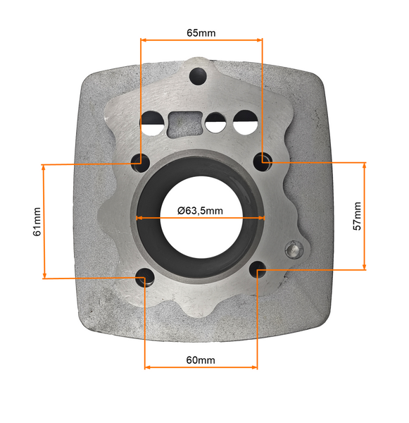 Cylinder 200cc 63,5mm sw. 15mm powietrze quad atv Fuxin Loncin Shineray