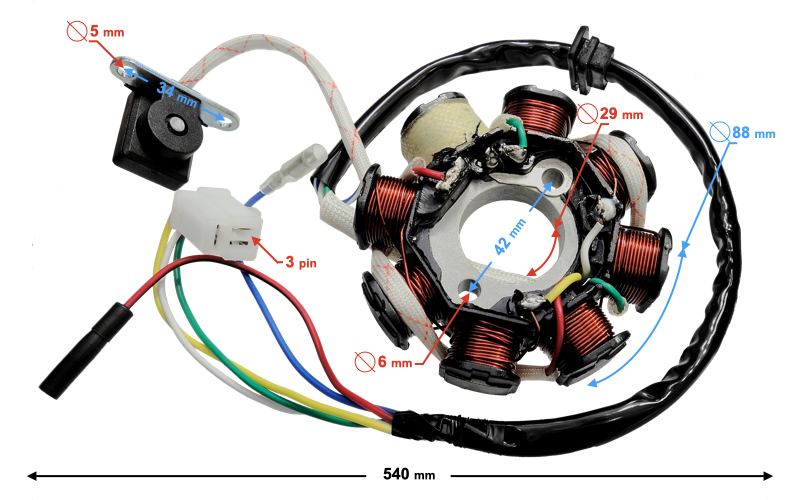Iskrownik do skutera Barton Huragan 125