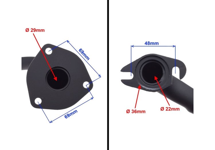 Kolanko wydechowe 2t keeway hurricane