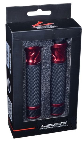 Manetki kierownicy leoshi czerwome rolgaz 22mm