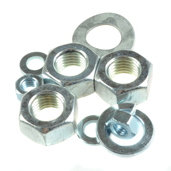 Nakrętki osi koła wahacza + podkładki zestaw Simson MZA