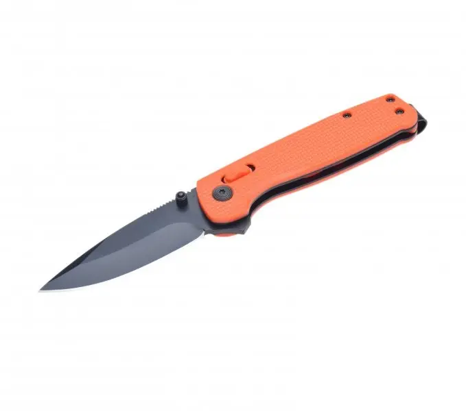 Nóż składany pomarańczowy