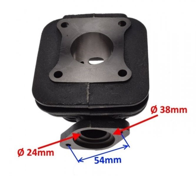 Cylinder kompletny kymco calypso sym jet 2t 50ccm