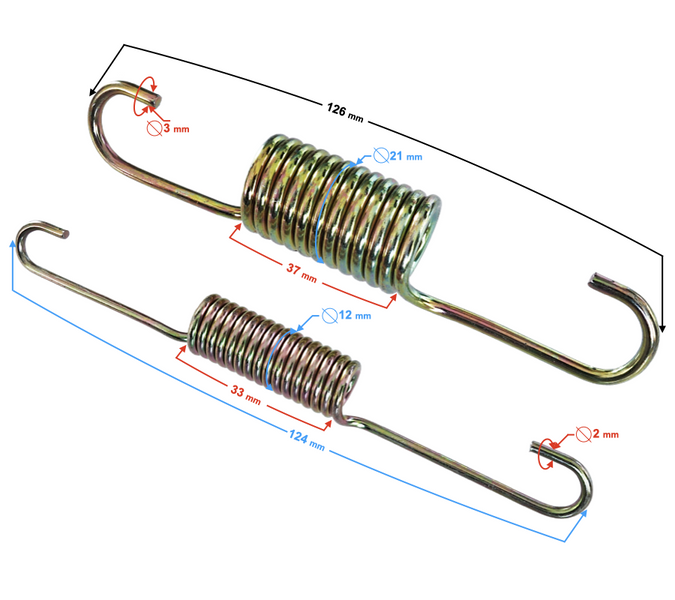 Sprężyna podpory centralnej do Barton Classic 125