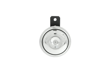 Klakson sygnał dźwiękowy 90mm chrom 12v junak zipp