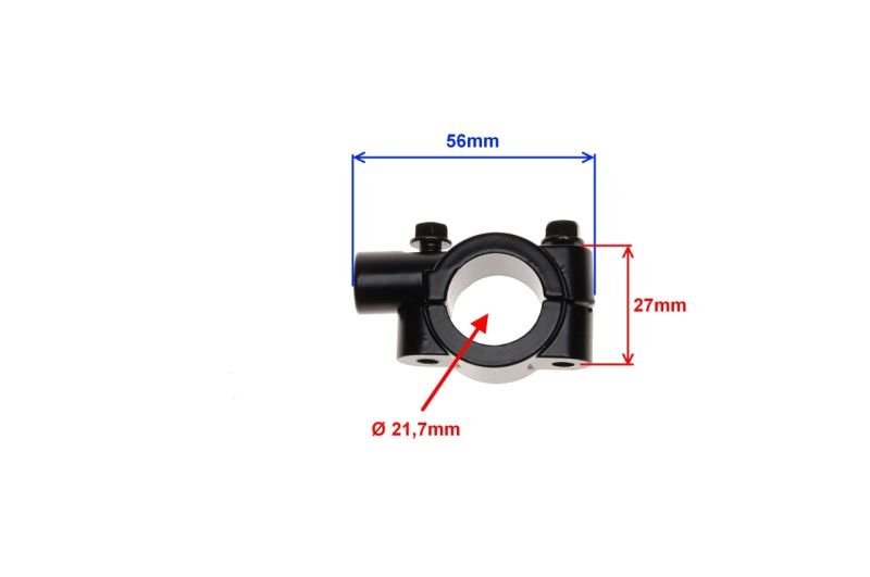 Obejma kierownicy na lusterko M8 gwint prawy