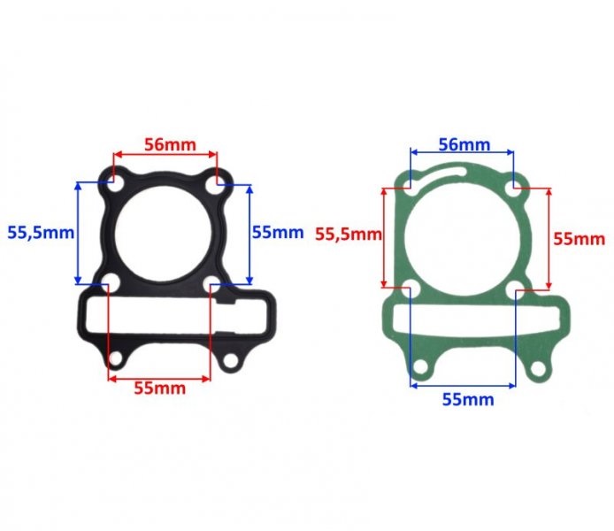 Uszczelki cylindra głowicy 125 GY6 4T 152QMI-E4