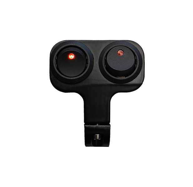 Przełącznik włącznik uniwersalny podwójny z podświetleniem skuter motocykl