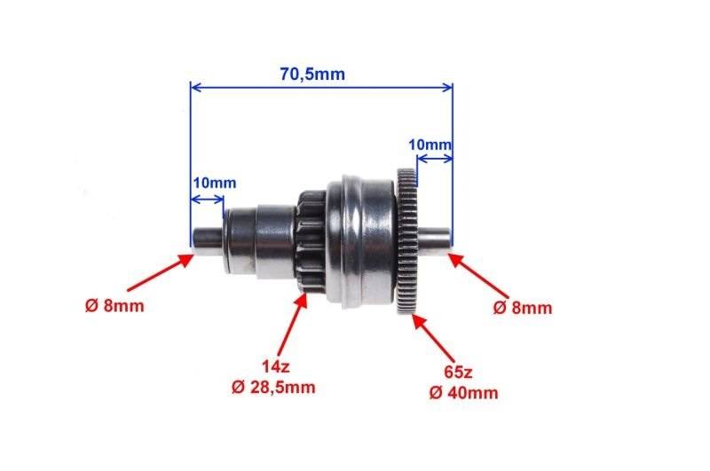 Bendix bendiks rozrusznika 4t gy6 skuter zipp rex
