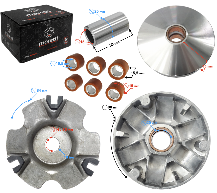 Wariator skuter Gilera Runner Stalker 50 Piaggio NRG Zip Sfera TPH Free ET2