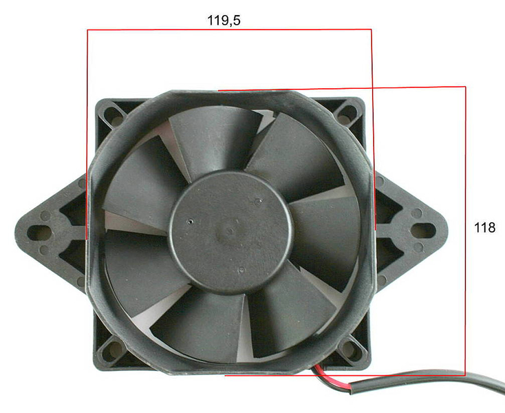 Wentylator chłodnicy silnika quad atv 200 250