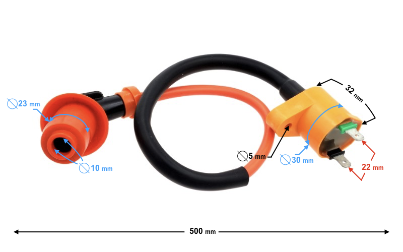 Cewka wysokiego napięcia WN do skutera Quantum 125