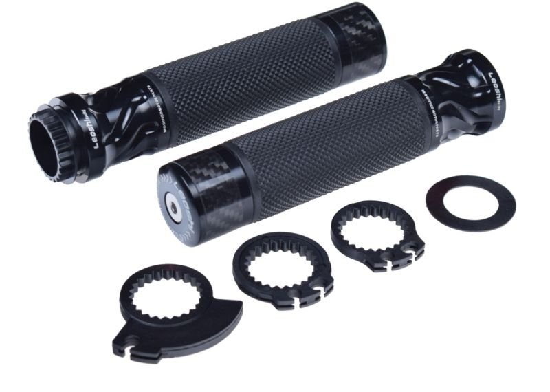 Manetki kierownicy gumy leoshi carbon rolgaz 22mm