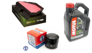 Filtr powietrza oleju HF204 Motul 5100 10w40 Honda CBR 600 01-07r PC35 F4I